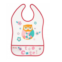 108384-183285-akuku-plastovy-podbradnik-zasterka-s-vreckom-owl-malinovy