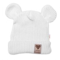 139933-253640-pletena-bavlnena-ciapka-s-uskami-dvojvrstvova-hand-made-baby-nellys-biela